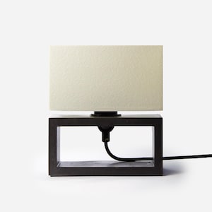 Lámpara de mesa de hormigón hecha a mano: lámpara de escritorio minimalista, decoración moderna para el hogar