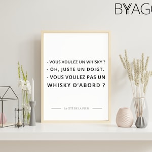 Poster quote from cult movie The city of fear &quot;Want a whisky? BYAGO