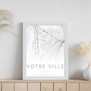 Poster CITY MAP completamente personalizzabile (mappa della tua città)