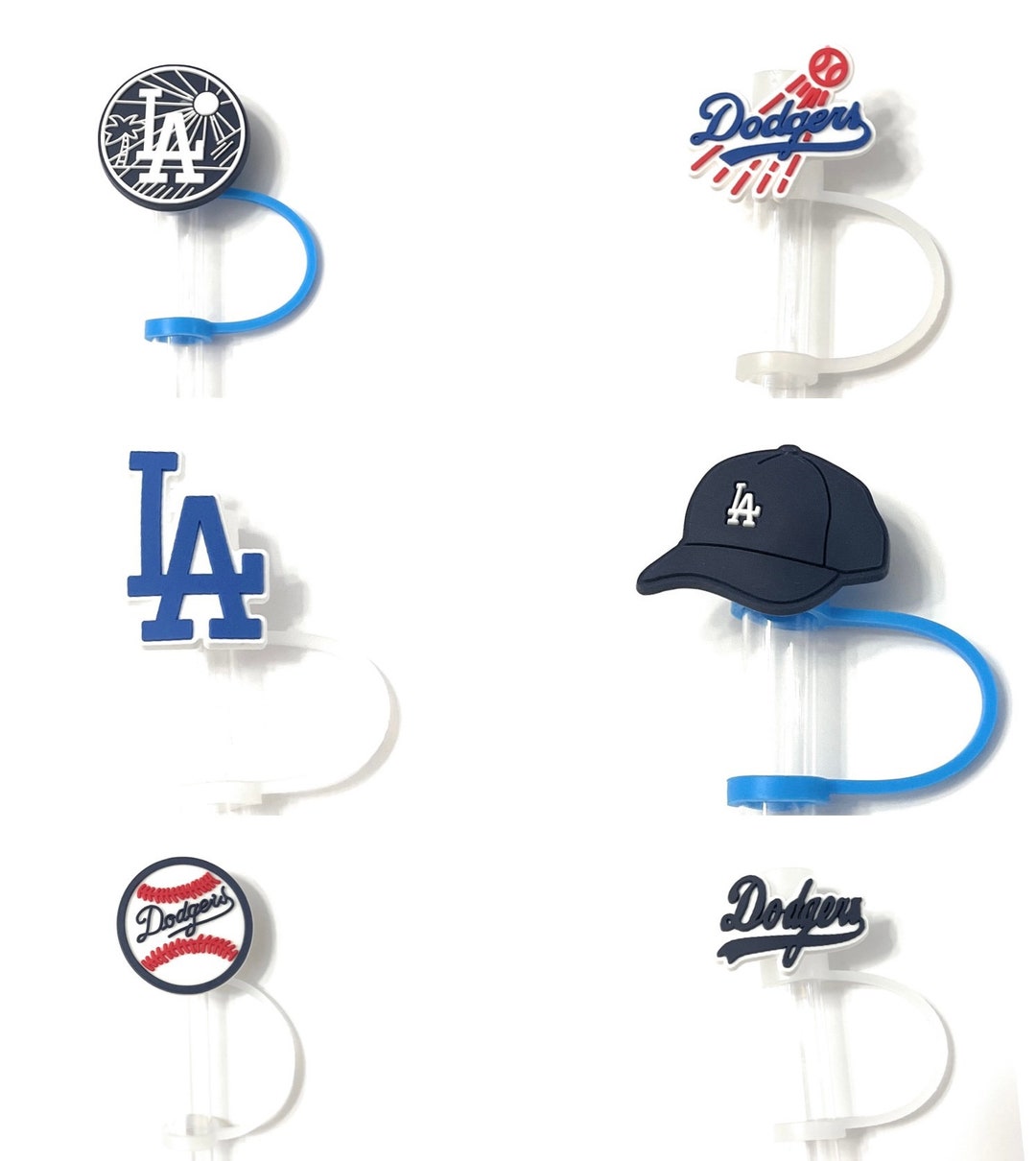 Baseball Straw Topper, Straw Covers Compatible With Stanley Straws 