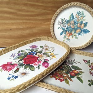 Set of 3 Vintage Smit Royal Melamine Serving Trays