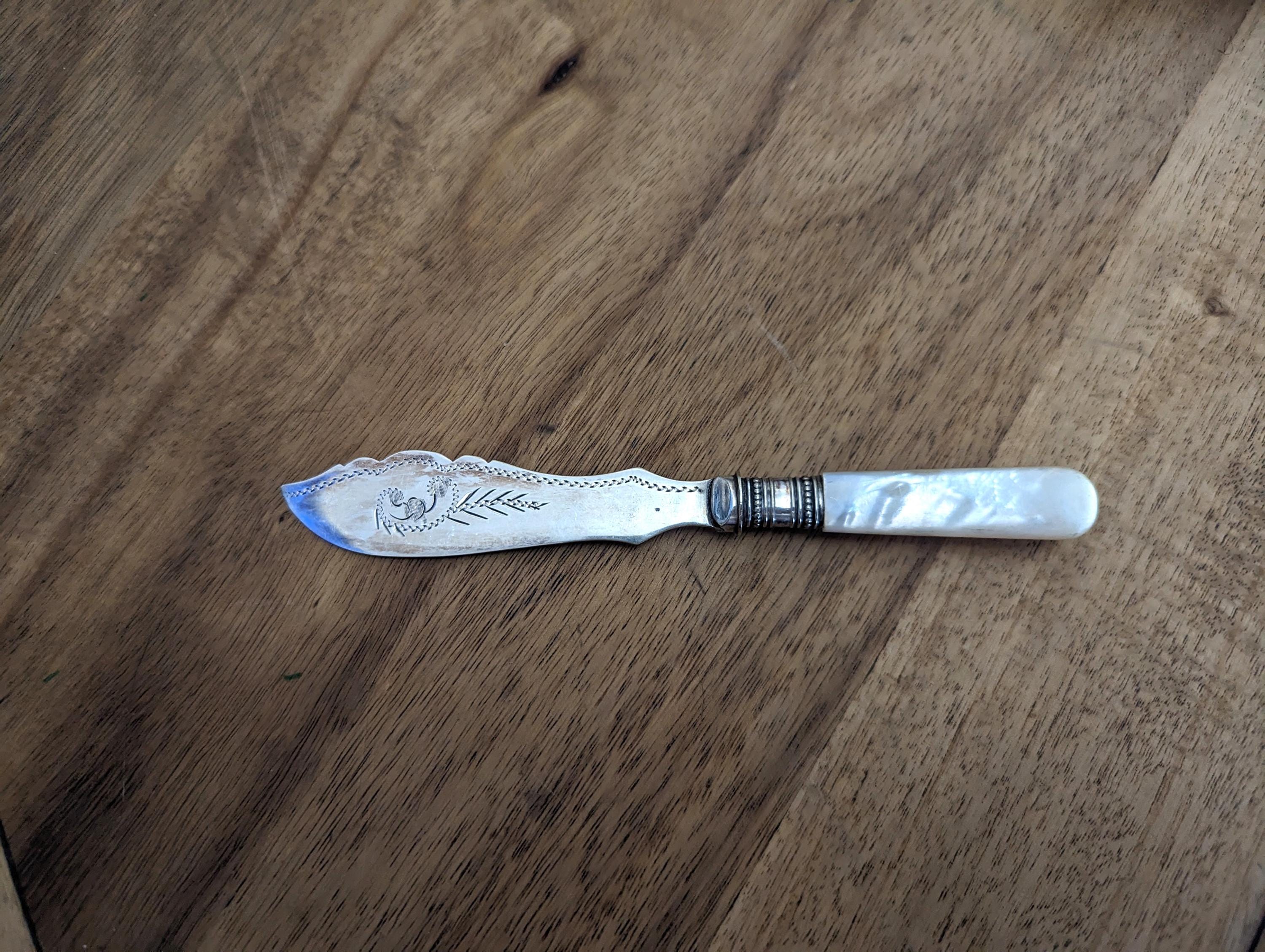 【James Deakin】 【純銀ハンドル】ロココの ティーナイフ 6本 James Deakin Knife - Etsy