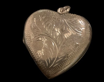 Large Sterling Silver 925 Heart Locket No Engraving