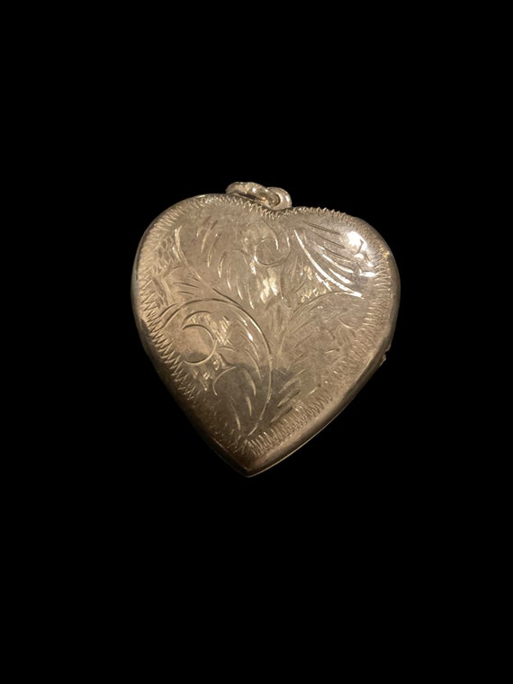 Large Sterling Silver 925 Heart Locket No Engravi… - image 3