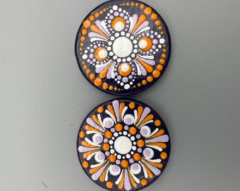 Handpainted Mandala Refrigerator Magnets