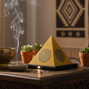 Pyramid Schumann Generator, Tesla Coils, Sacred Geometry, Sound Healing