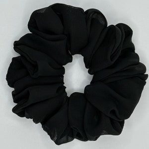 Black Chiffon Scrunchie!