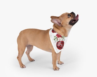Dog Bandana, Christmas Dog Bandana, Ornament Bandana, Xmas Dog bandana, New puppy gift, Dog mom Gift