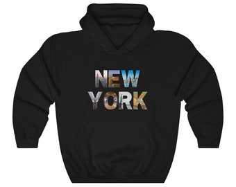 New York Unisex Hoodie - Statue of Liberty, Central Park, New York City