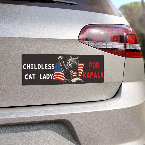 Cat Lady Kamala Car Etsy