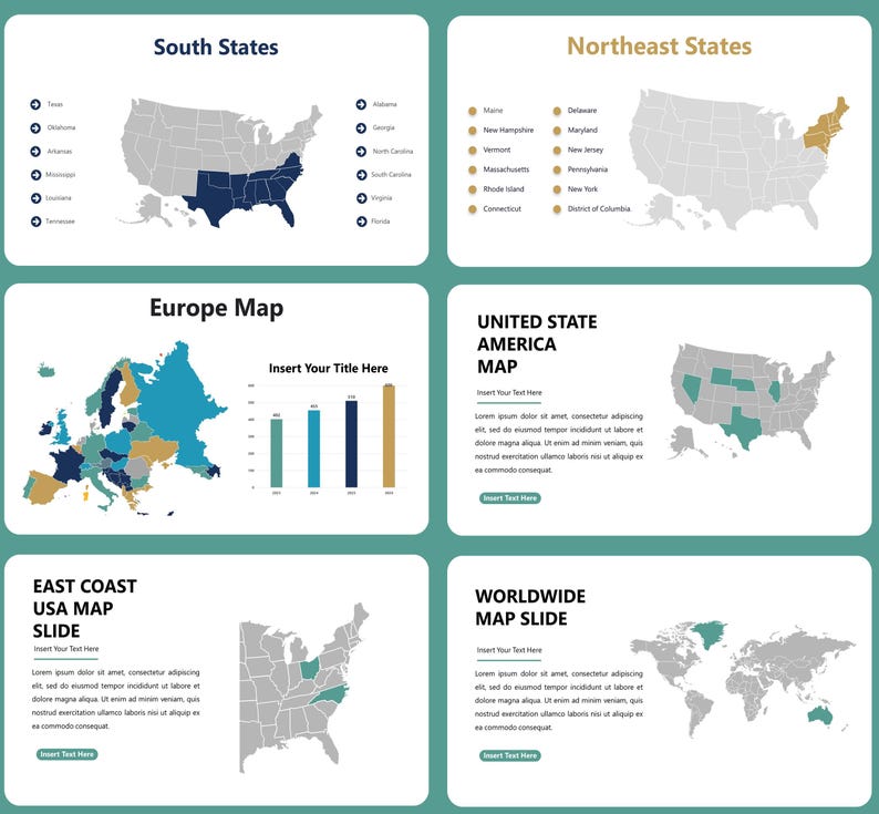 Map Slide State Editable Maps Powerpoint, World Map Powerpoint, Editable Map Usa ...