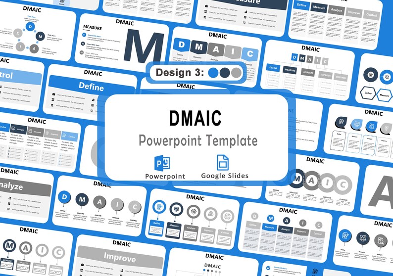 Dimac Design Ruklle DMAIC Powerpoint Template, Dmaic SIX SIGMA Powerpoint Presentation ...