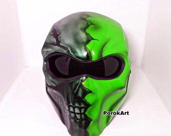 New Arrival! Green DeathStroke Crack Skull 3D (Dot Ece Certified)