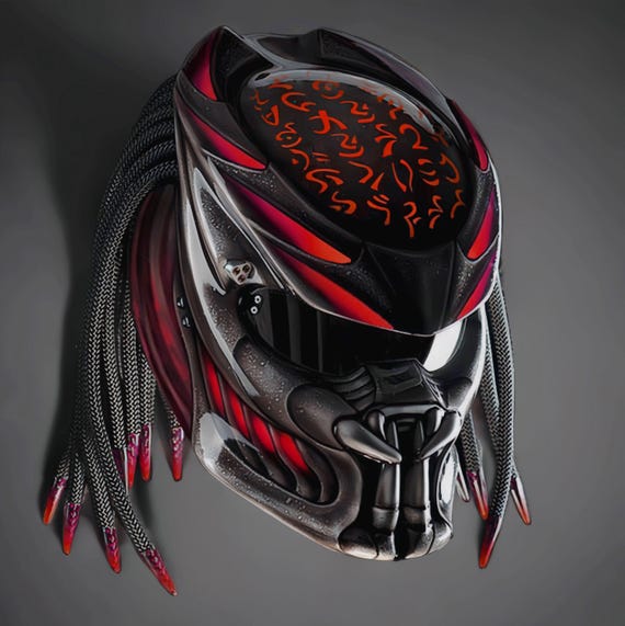 custom motorcycle helmets nz New Arrival Predator Motorcycle Helmet Aerographic (dot Ece Certified)