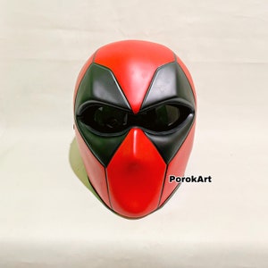 Red Deadpool Motorcycle Helmet (Dot Ece Certified)