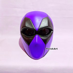 Purple Deadpool Motorcycle Helmet (Dot Ece Certified)