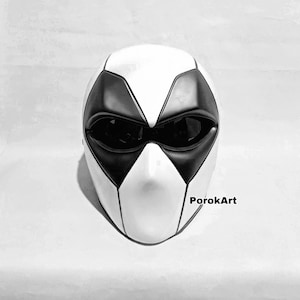 White Deadpool Motorcycle Helmet (Dot Ece Certified)