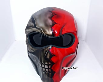 New Arrival! Red DeathStroke Crack Skull 3D (Dot Ece Certified)