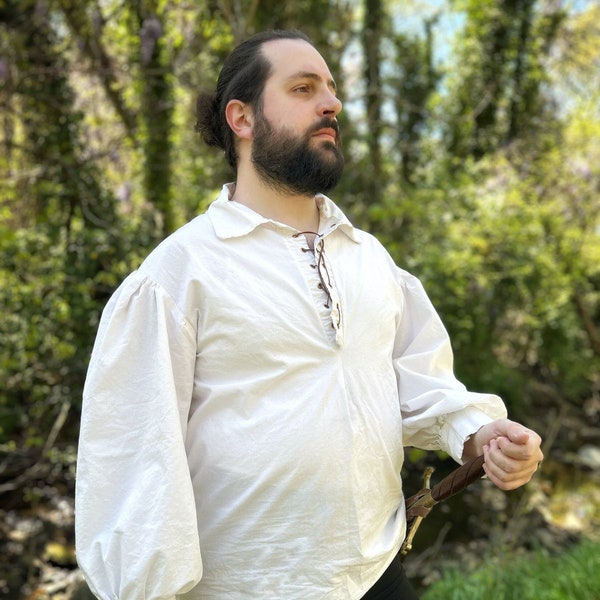 Renaissance Shirt, Pirate Shirt, Viking Shirt, Ren Faire, Peasant Shirt, Mens Ren Faire Costume, Womens Ren Faire Shirt, Uni Peasant Shirt