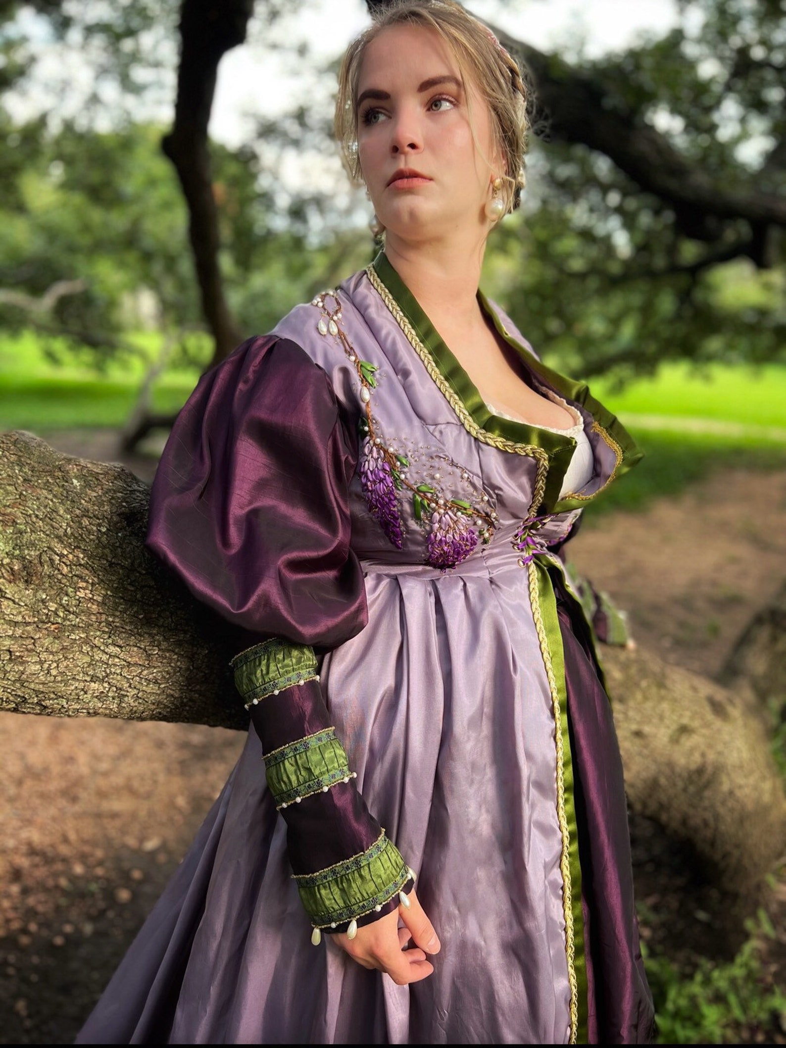 Purple Renaissance Dress, 'wisteria Gown', Italian Renaissance Dress