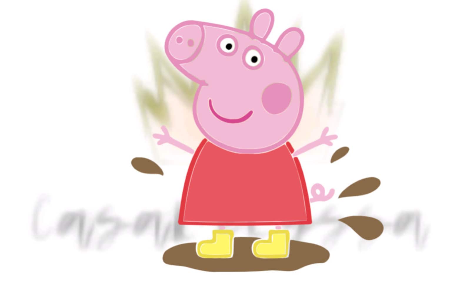 Peppa Pig Muddy Puddle SVG PNG and PDF - Etsy UK