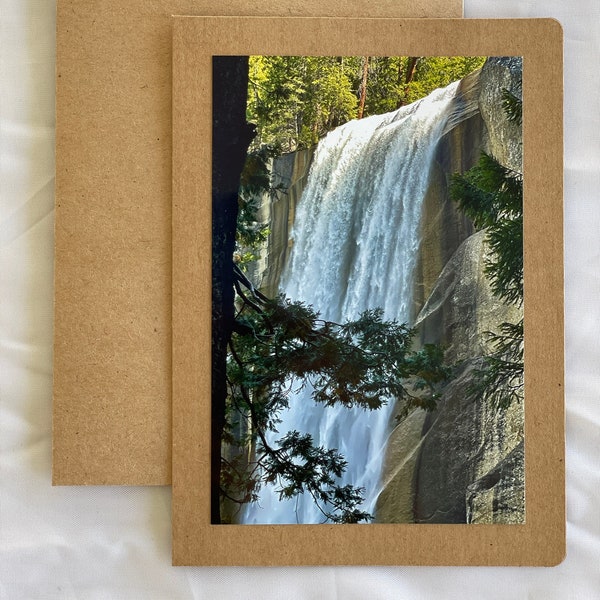 6-pack Handmade Photo Notecards on brown kraft paper, original pictures, blank inside for all occasions - Choose from 3 different sets