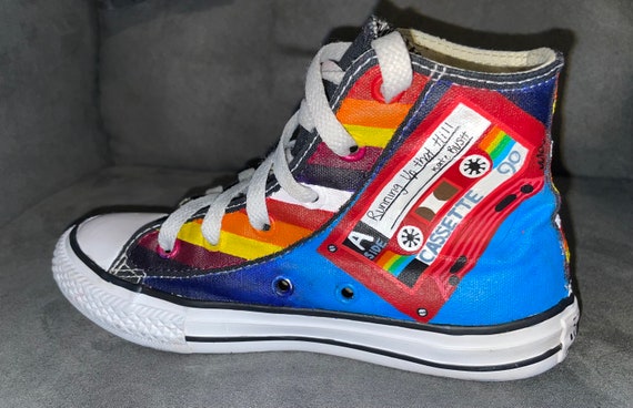 Custom Hand Painted Stranger Things Shoes Etsy