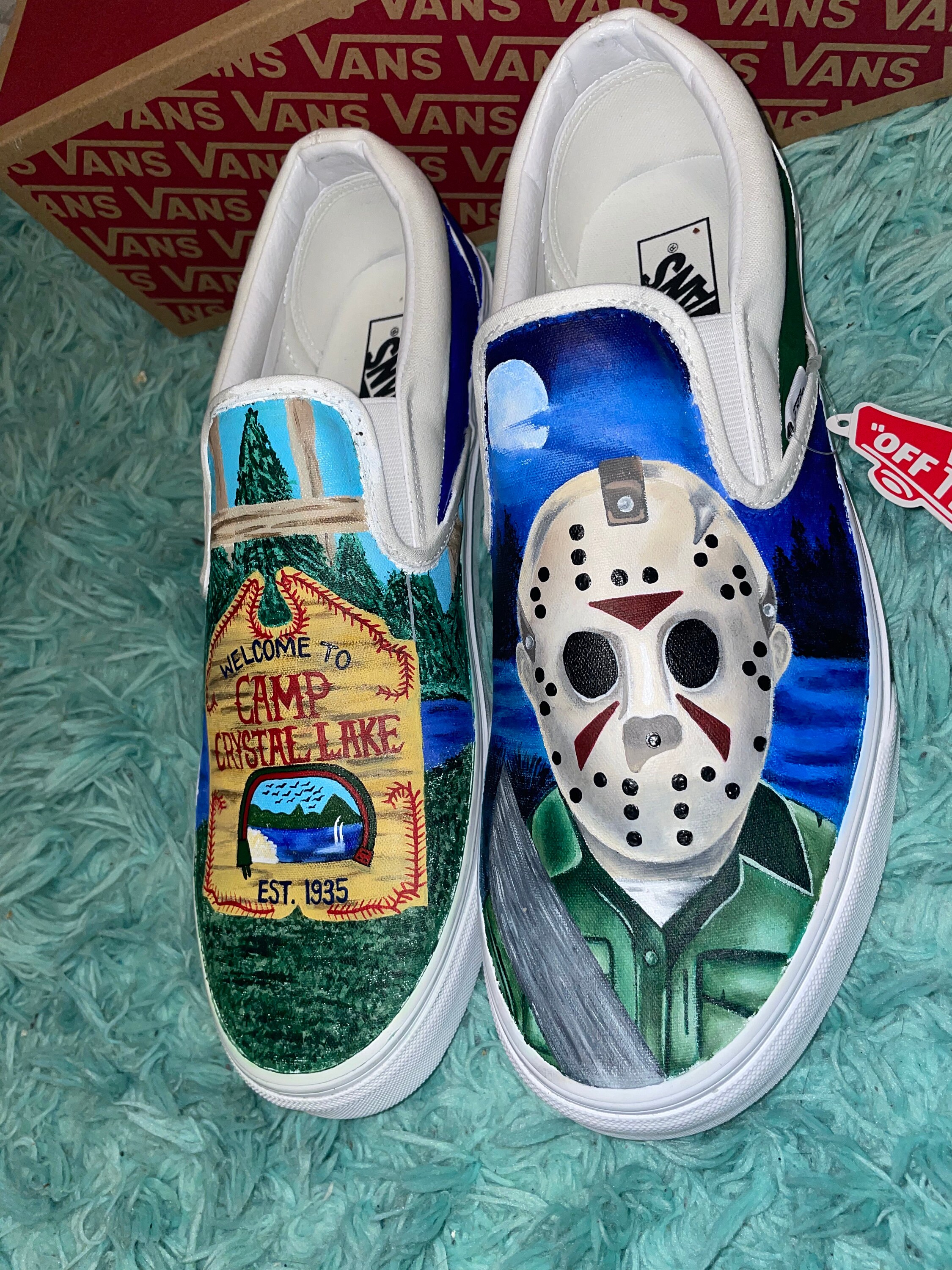 Custom Hand Painted Horror Movie Shoes Etsy