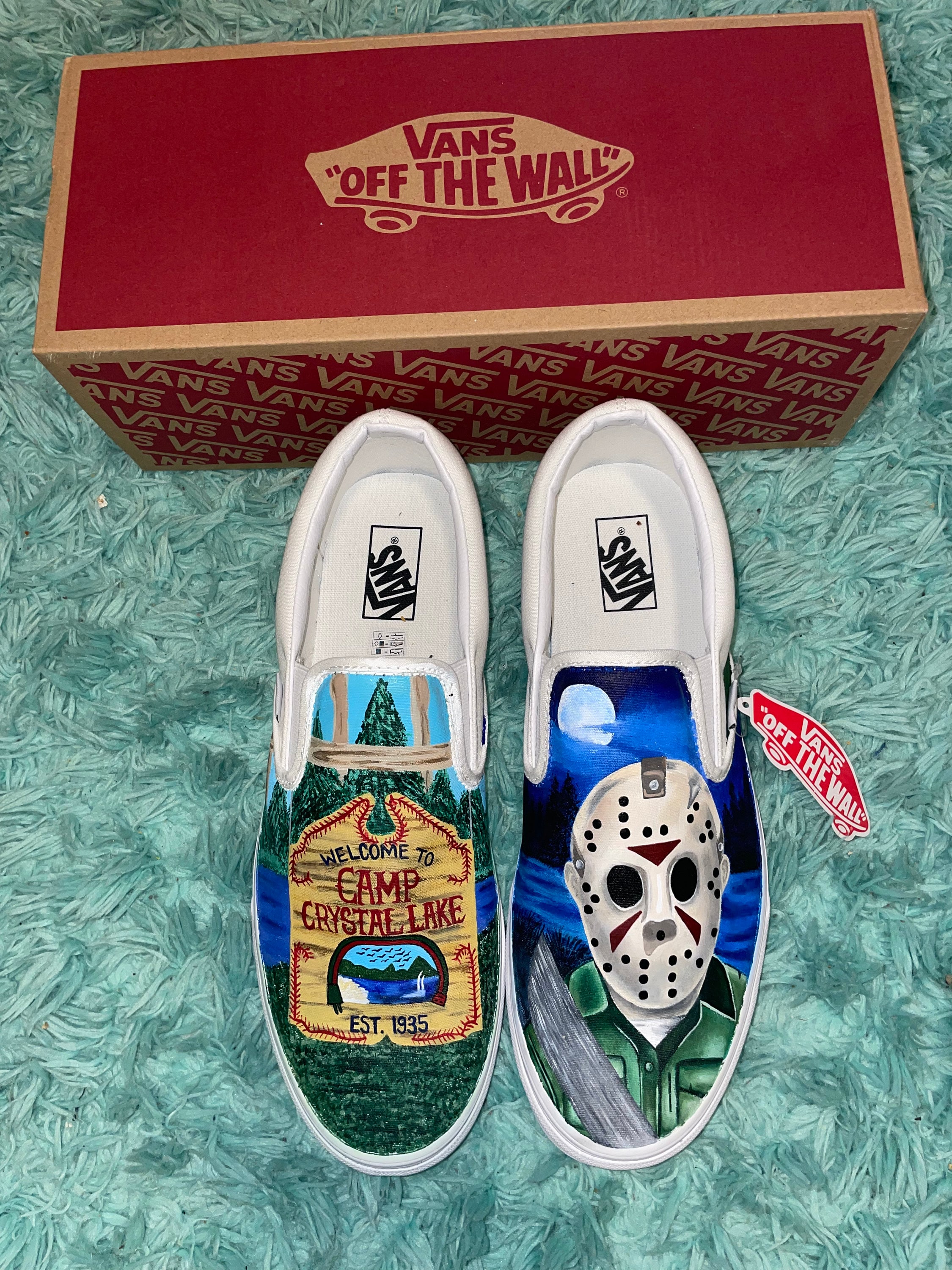 Custom Hand Painted Horror Movie Shoes Etsy