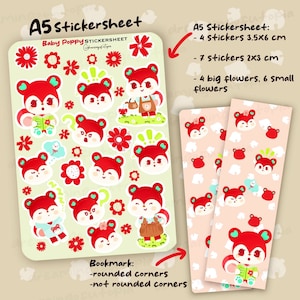 Animal Crossing Granella Adesivi e Segnalibro In regalo | Illustrazioni ACNH Nintendo