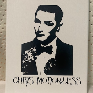 Chris Motionless Silhouette Canvas