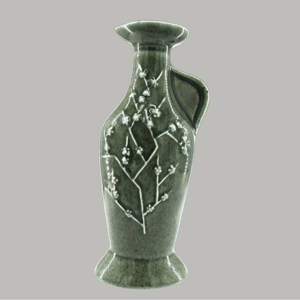 Gorgeous Vinatge Jade Green, Decanter by James B. Beam Distilling Co. 0-334-145-85 Genuine Regal China