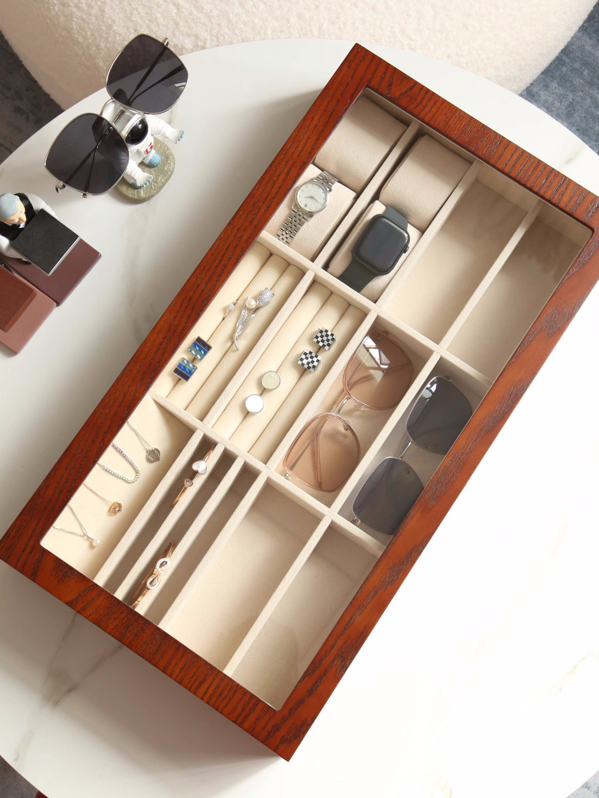 高級大型眼鏡&ジュエリーボックス、眼鏡ジュエリーディスプレイケース