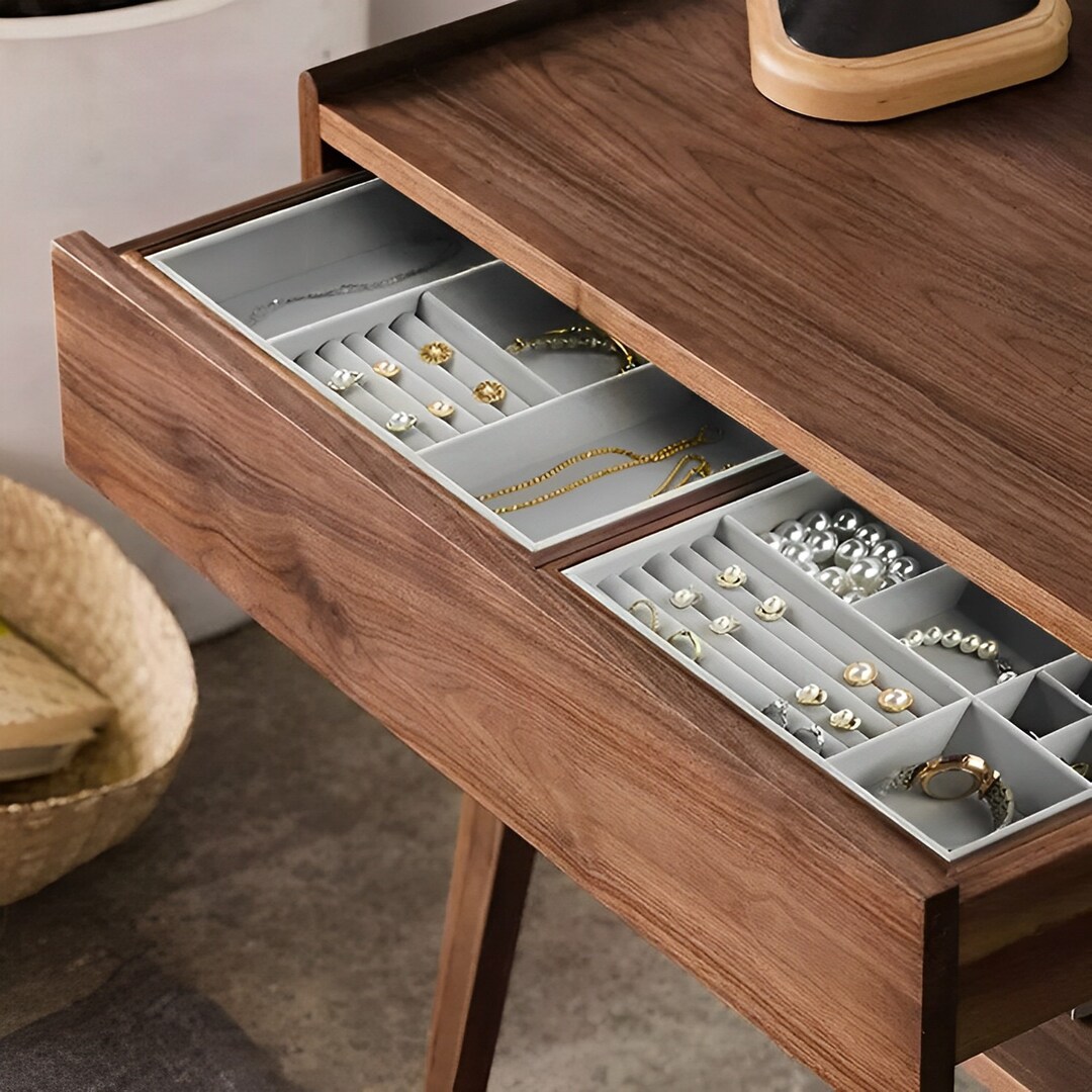 Jewelry Tray Drawer Jewelry Tray Jewellery Organizer Wooden Etsy