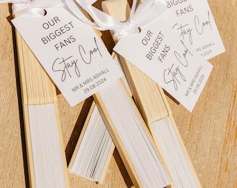Personalised Wedding Fans