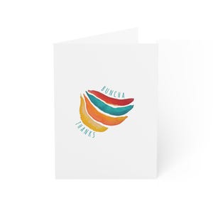 Cartes de voeux - Grand merci avec des bananes peintes à la main, jeu de cartes de remerciement, cartes drôles, papeterie d'appréciation, cartes de remerciement,