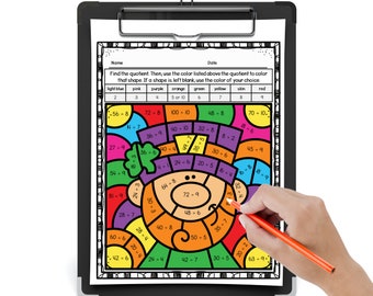 Couleur par numéro de division de la Saint-Patrick | 3e-4e années (PDF)