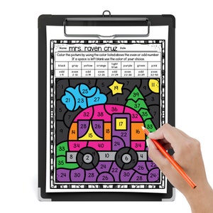 Camping Themed Odd and Even Numbers Worksheet Camping Color by Number for Odd and Even Numbers 1 to 100 Fun Odd and Even Number Practice