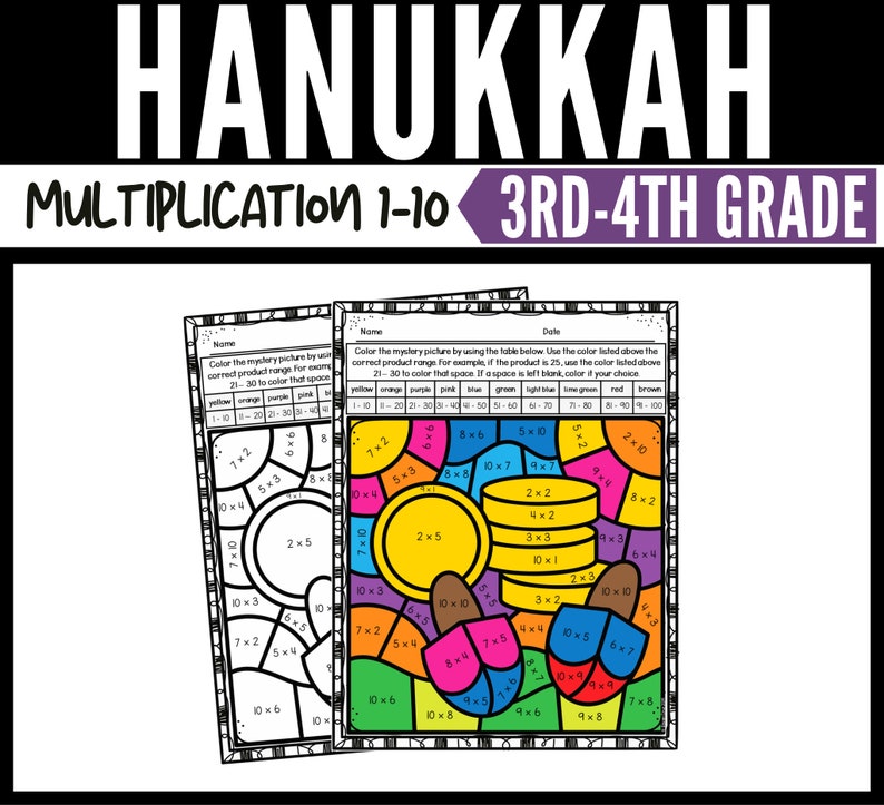 Hanukkah Color by Number Printable - Il 794xN.4450581793 D8et