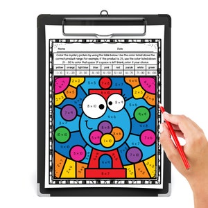 Sweet Treats Multiplication Color by Number Worksheets for 3rd Grade and 4th Grade Math | Multiplication Practice | Fun Math Activities