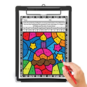 Happy Birthday Division Color by Number Worksheets for 3rd Grade and 4th Grade | Classroom Birthdays | Fun Division Activities