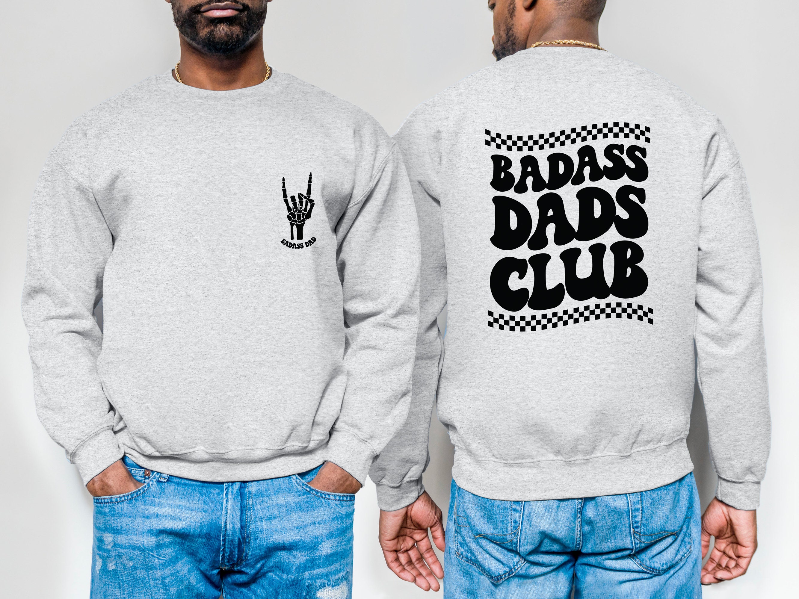 Discover Badass Dads Club Double Sided Sweatshirts, Badass Dad