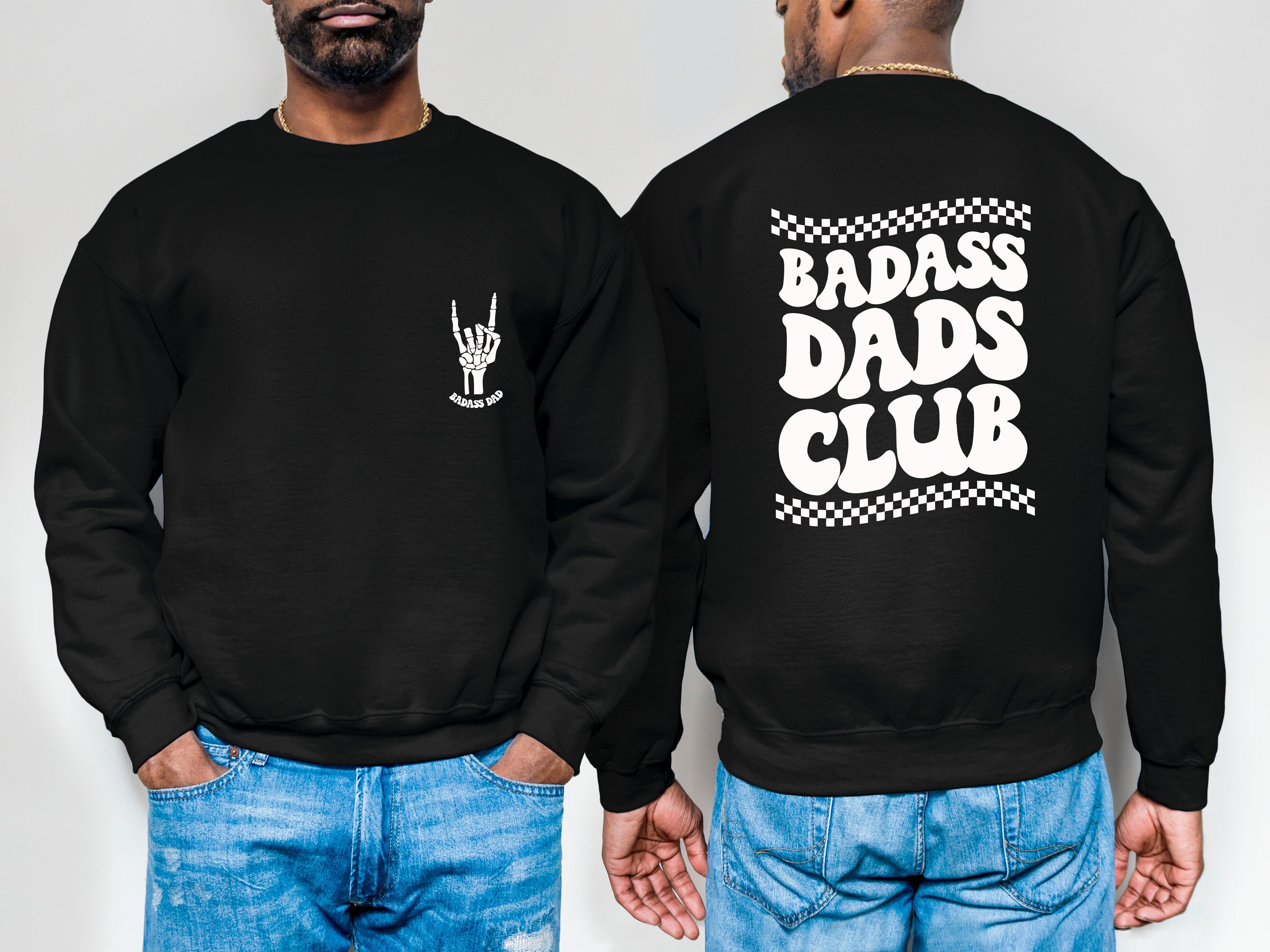 Discover Badass Dads Club Double Sided Sweatshirts, Badass Dad