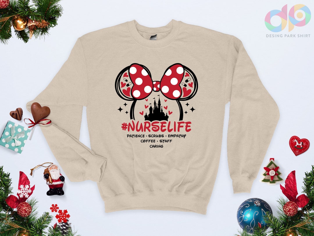 Nurse Disney Sweatshirt Disneyland Nurse Disney Hoodie Etsy