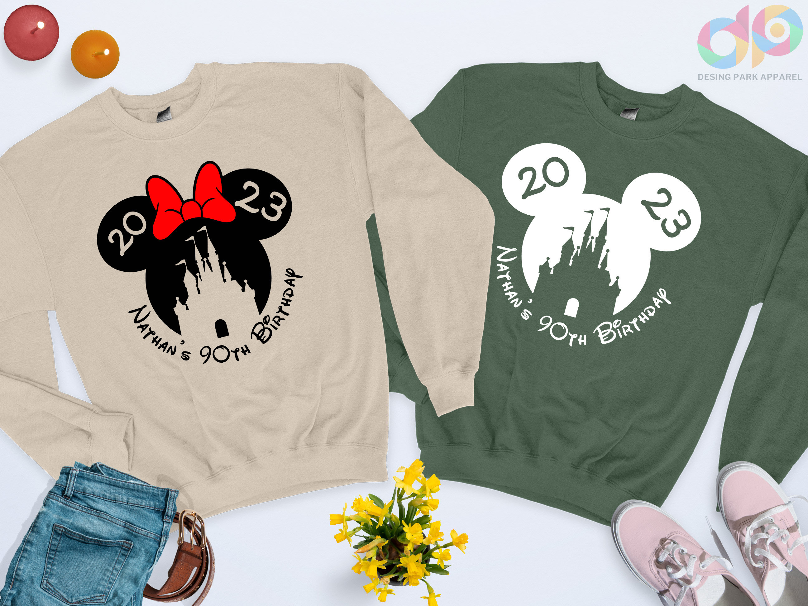 Mickey mouse cheap 90th birthday sweatshirt