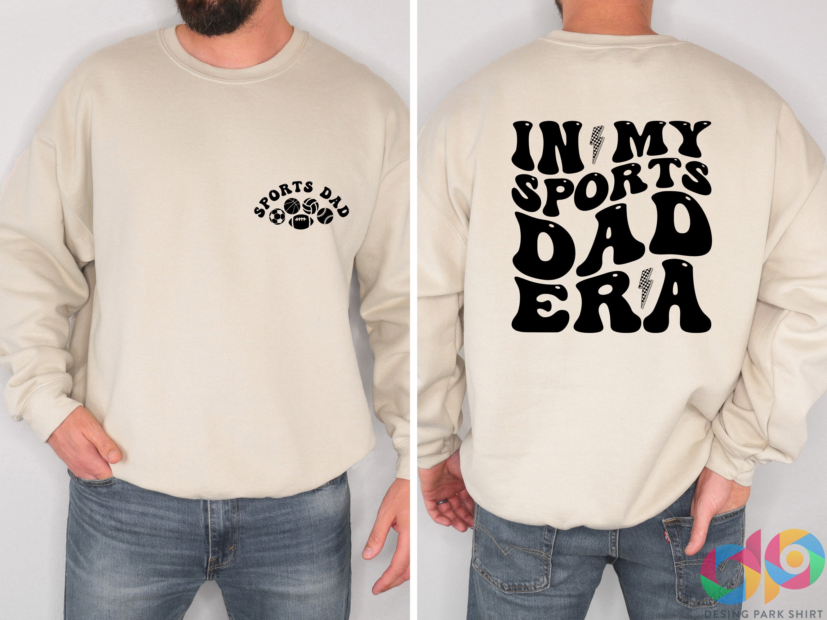 Discover In My Sports Dad Era Double Sided Sweatshirts