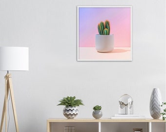 Cute Cactus Photography Print, Modern Wall Art, Still Life, Modern Succulent Art, Framed Cactus Art, Succulent Photography, Desert Art