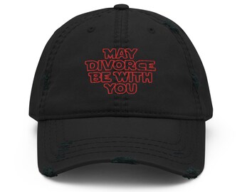 Que el divorcio te acompañe, sombrero inspirado en ciencia ficción, gorro de divorcio, sombrero para celebrar el divorcio, ideas de regalos para el divorcio, fiesta de divorcio, regalo de ruptura