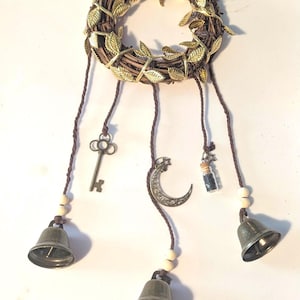 Witchy Door Knob with Bells & Evil Eye Charm (EEC soon)