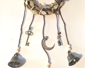 Witchy Door Knob with Bells & Evil Eye Charm (EEC soon)